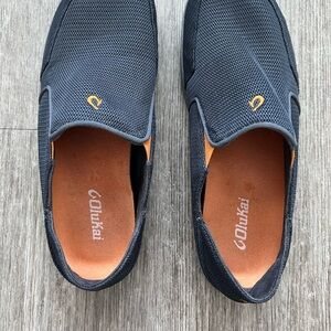 Men’s OluKai Nohea Mesh Smokey Blue slip ons size 11